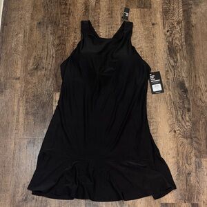 Black Sleeveless Active Dress